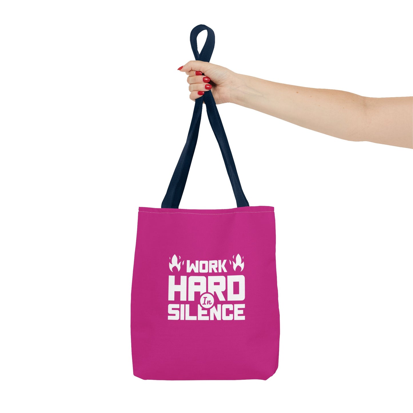 Work Hard In Silence Tote Bag (AOP)