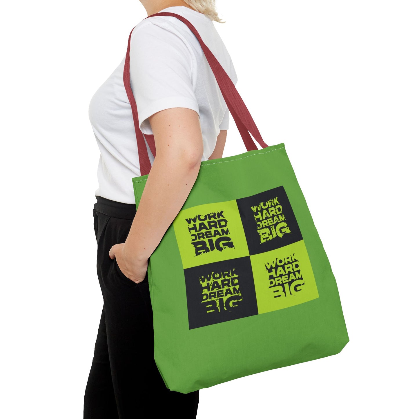 Work Hard Dream Big Tote Bag (AOP)