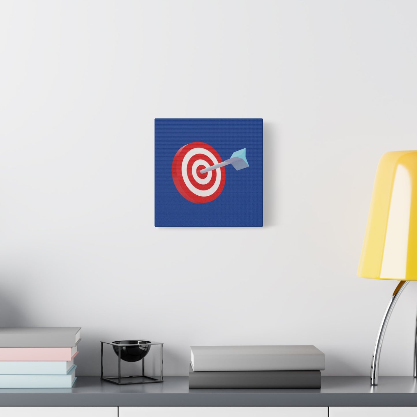 3d Render Arroe Hit The Center Of Target Or Goal Of Success Matte Canvas, Stretched, 1.25"