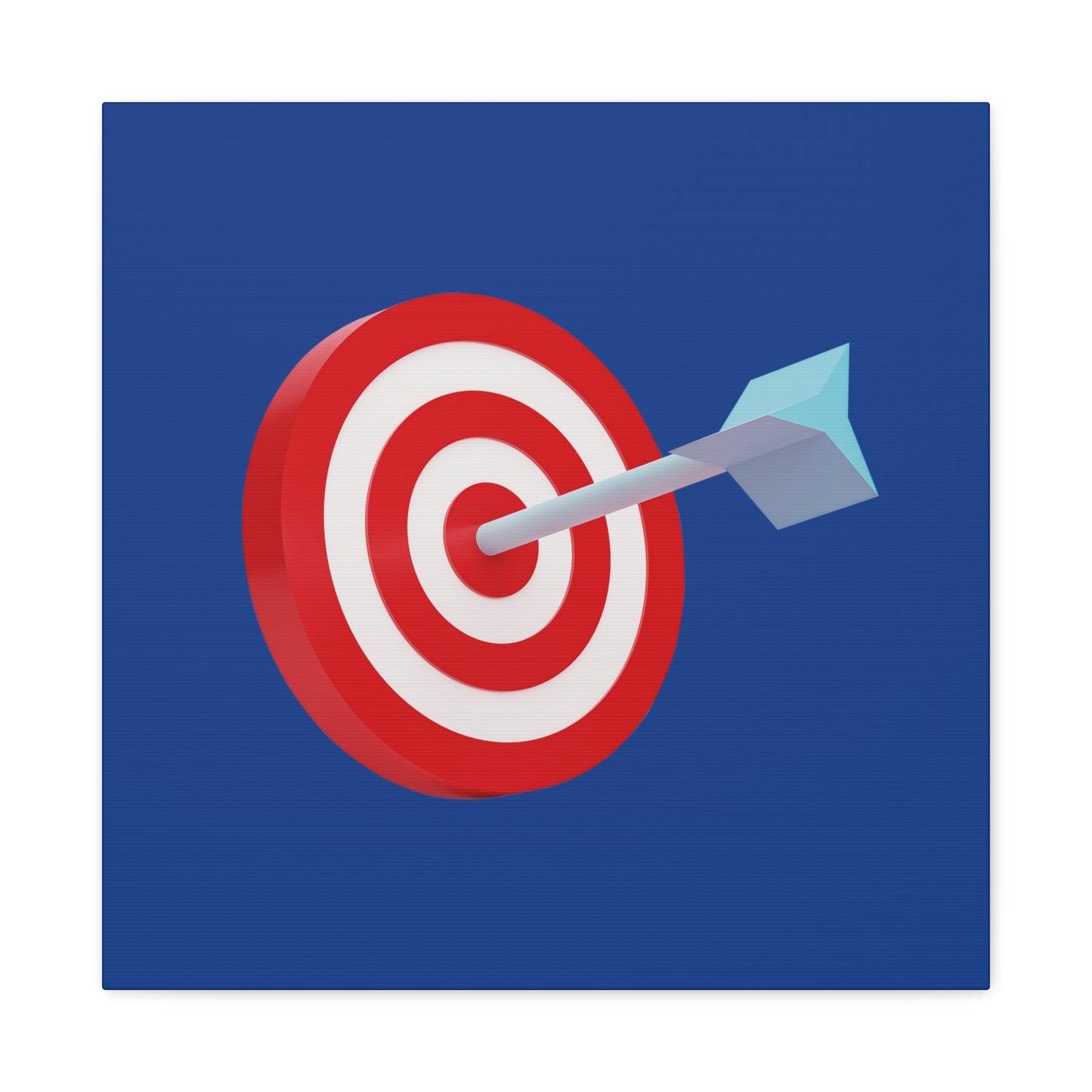3d Render Arroe Hit The Center Of Target Or Goal Of Success Matte Canvas, Stretched, 1.25"
