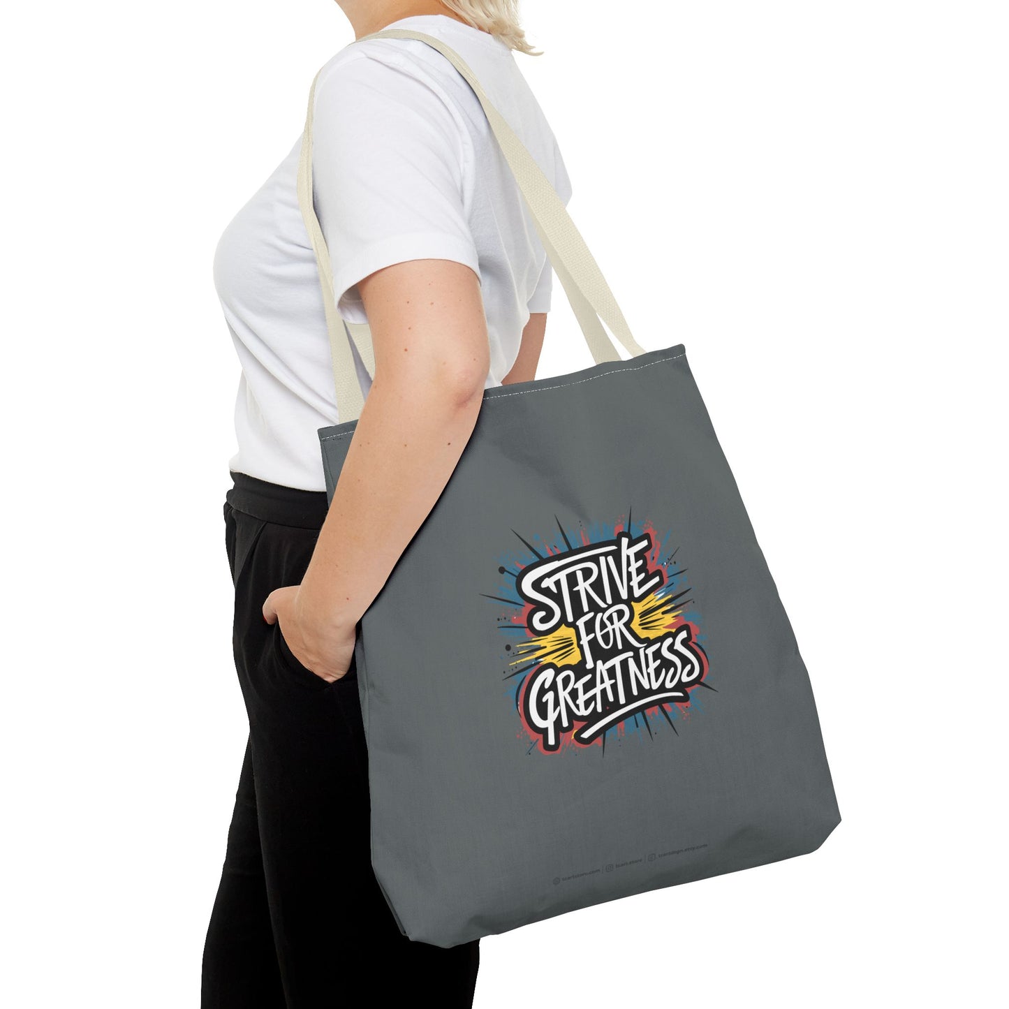 Strive For Greatness Tote Bag (AOP)