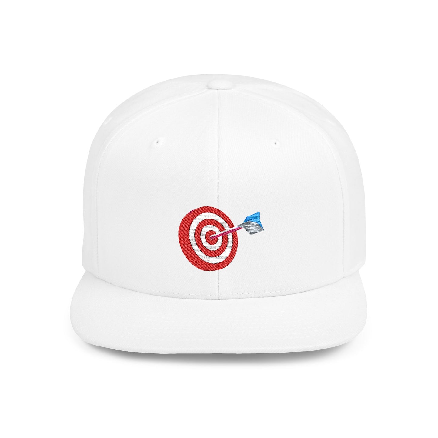 3d Render Arroe Hit The Center Of Target Or Goal Of Success Flat Bill Snapback