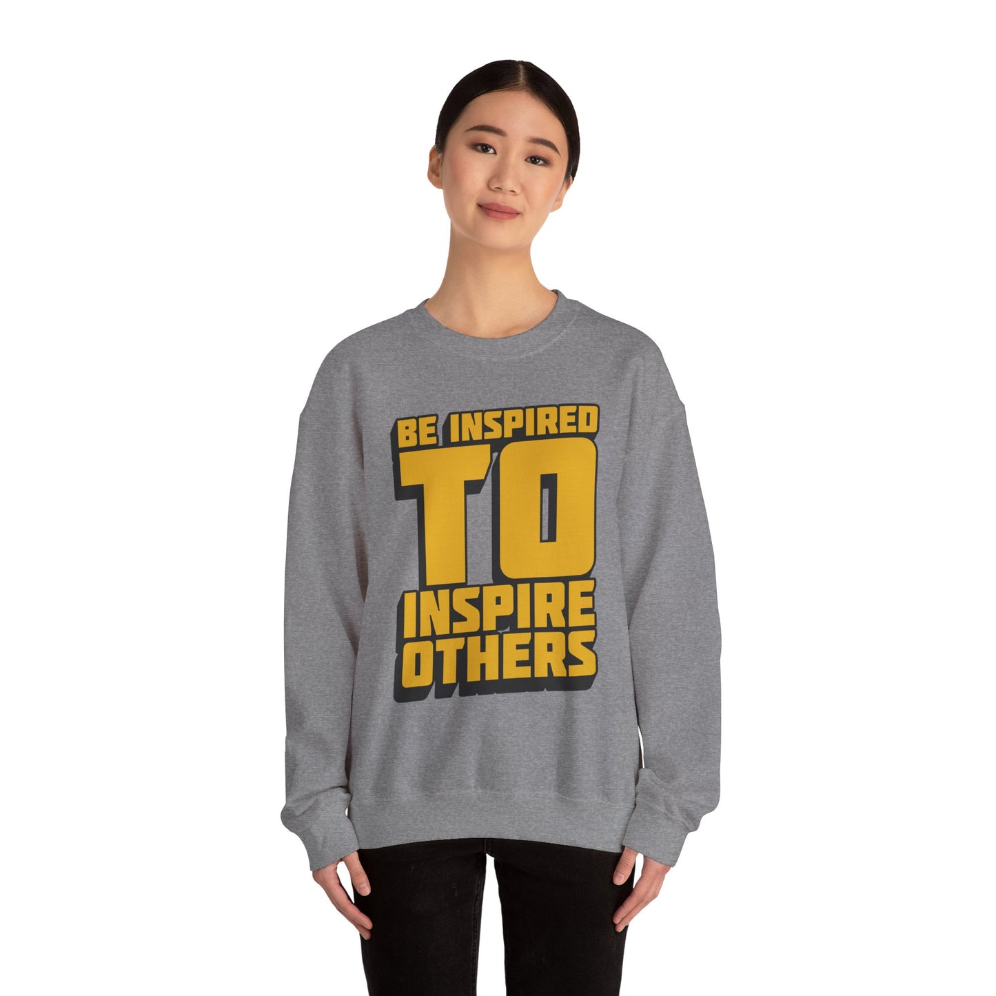Be Inspired To Inspire Others Unisex Heavy Blend™ Crewneck Sweatshirt