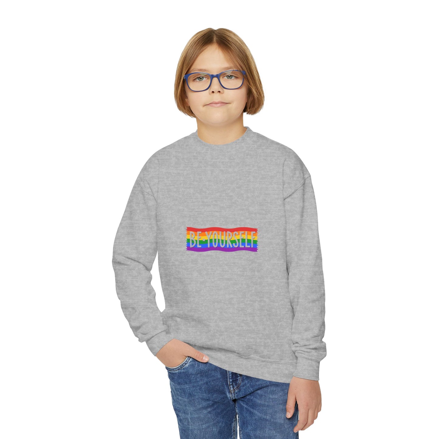 Be Yourself Youth Crewneck Sweatshirt