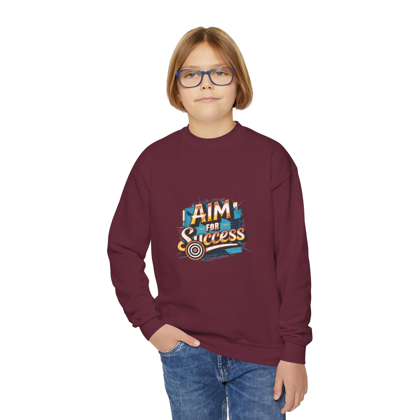Aim For Success Youth Crewneck Sweatshirt