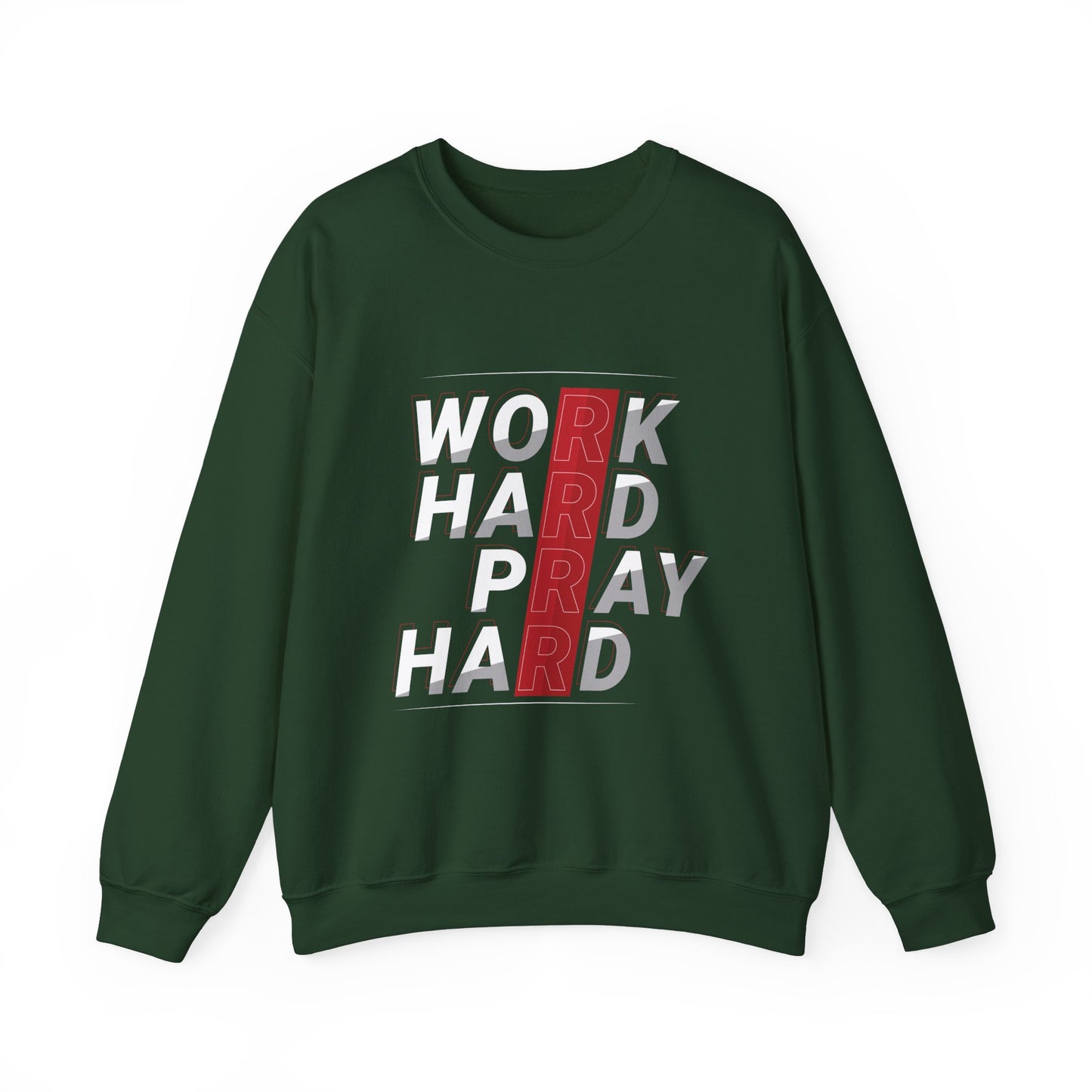 Work Hard Pray Hard Unisex Heavy Blend™ Crewneck Sweatshirt