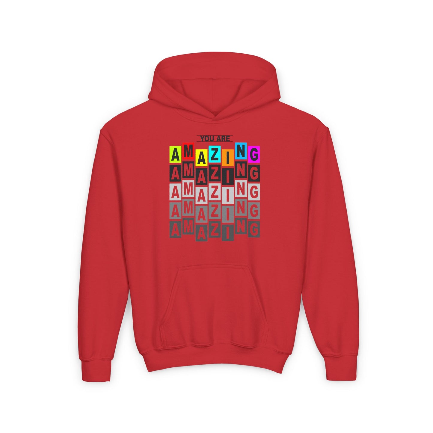 You Are Amazing Youth Heavy Blend Hooded Sweatshirt