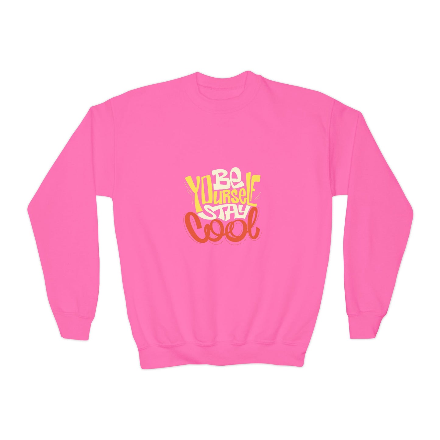 Be Yourself Stay Cool Youth Crewneck Sweatshirt