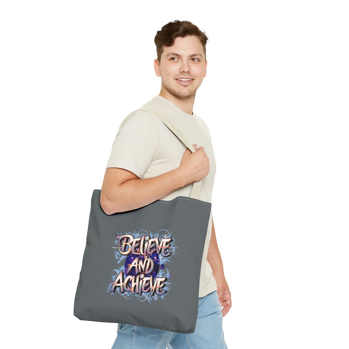 Believe And Achieve Tote Bag (AOP)