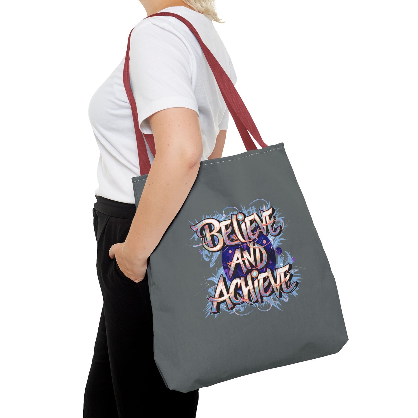 Believe And Achieve Tote Bag (AOP)