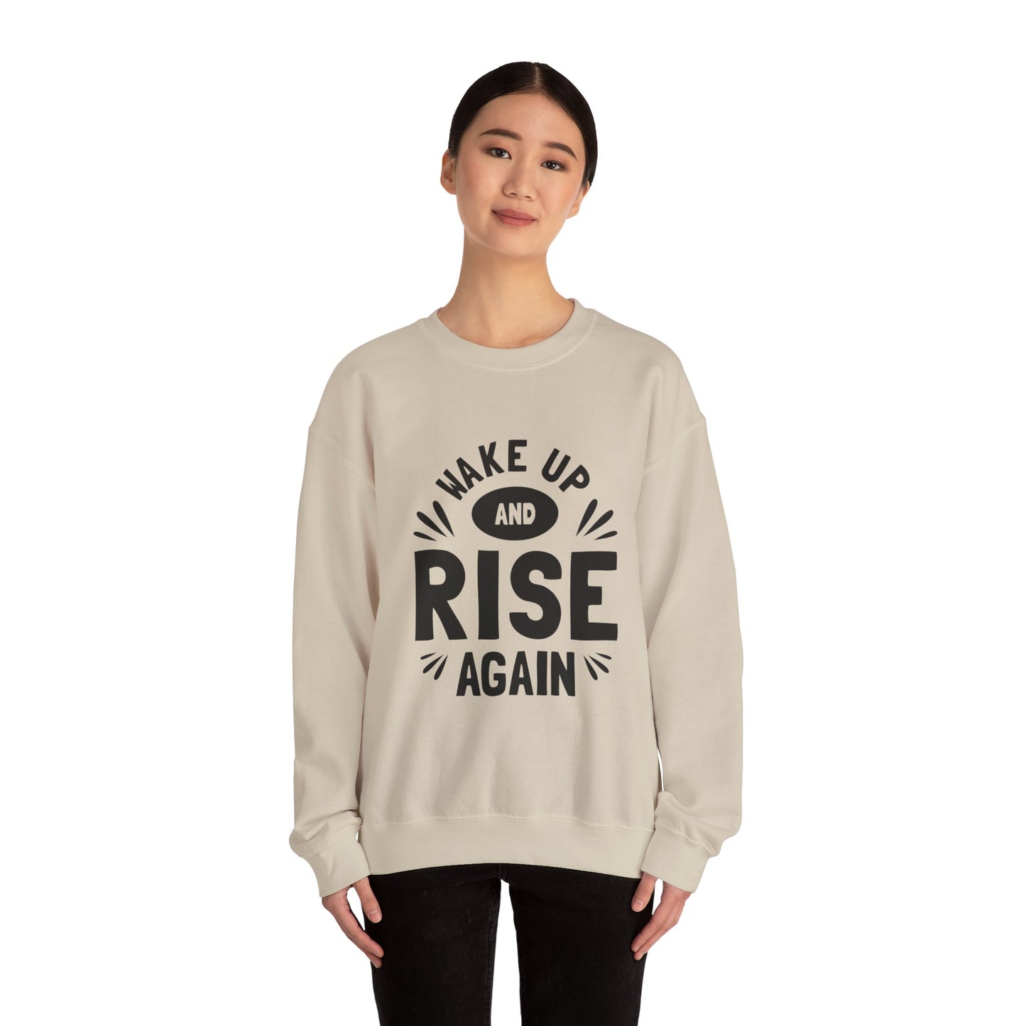 Wake Up And Rise Again Unisex Heavy Blend™ Crewneck Sweatshirt