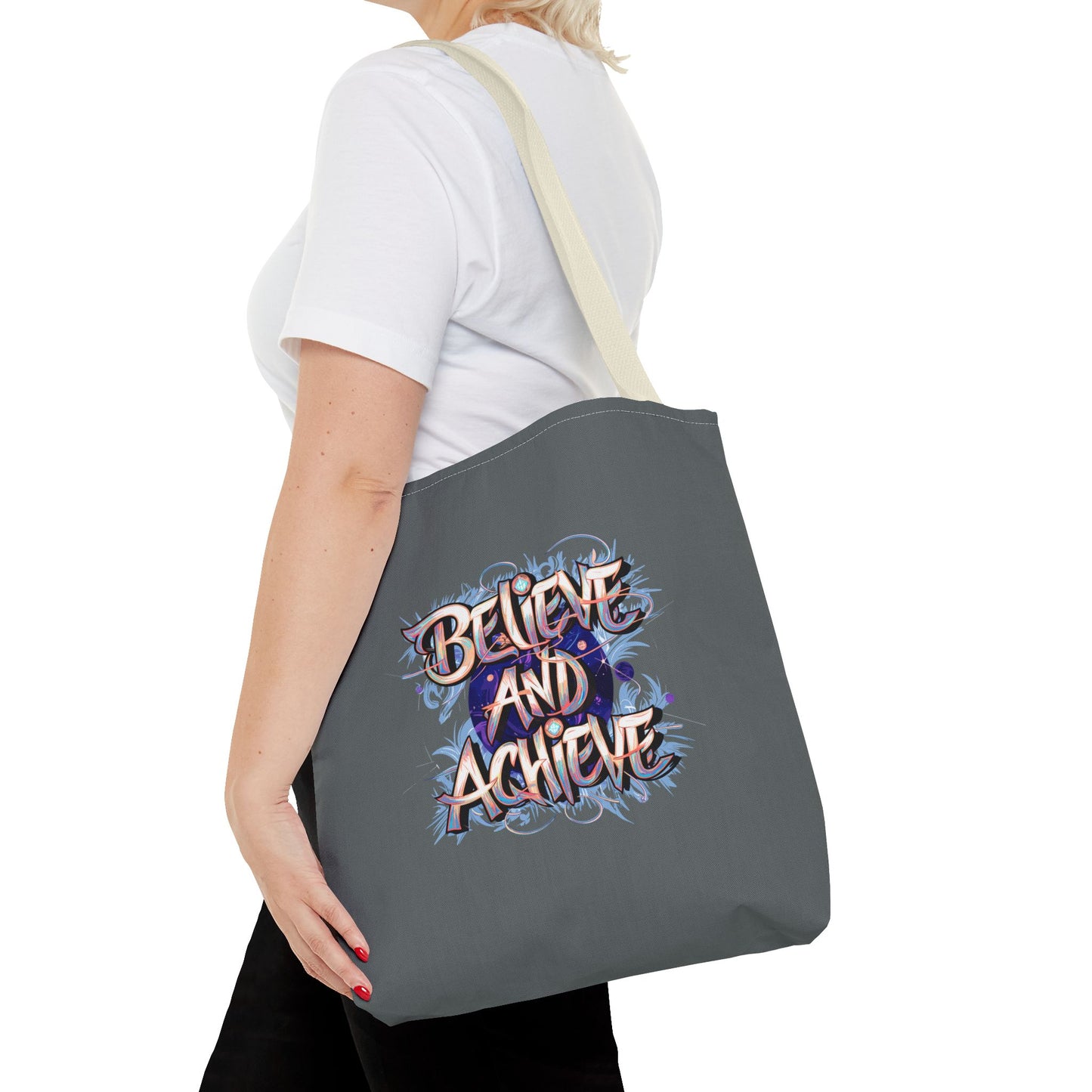 Believe And Achieve Tote Bag (AOP)