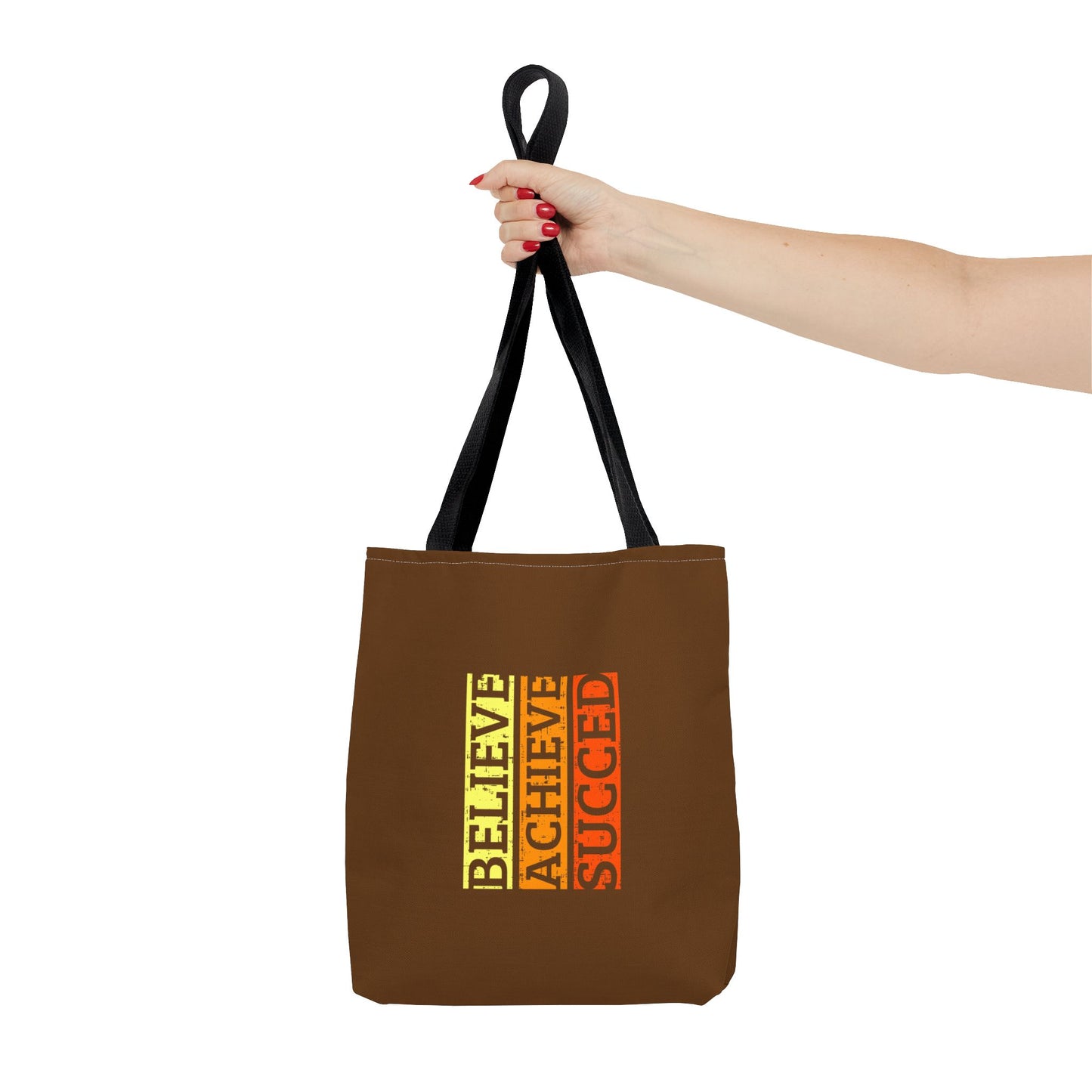 Believe Achieve Succed Tote Bag (AOP)