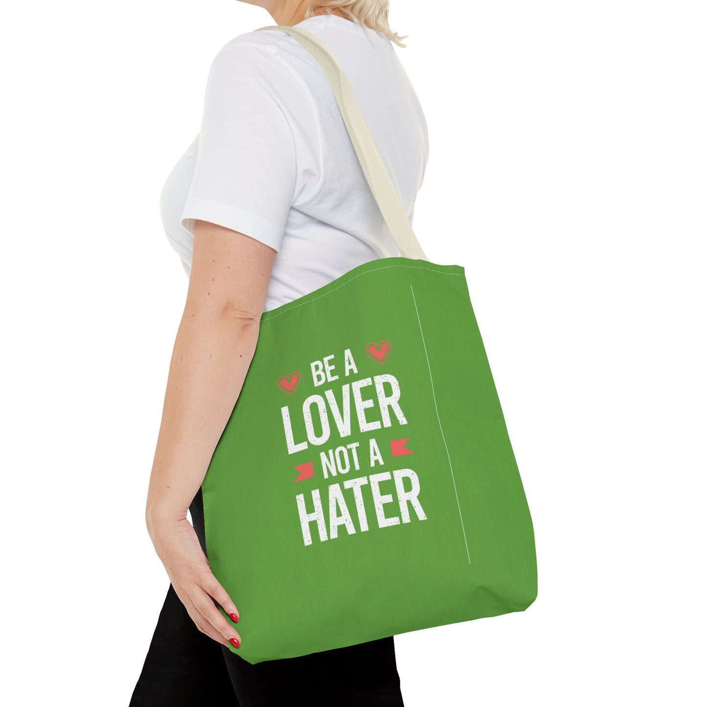 Be A Lover Not A Hater Tote Bag (AOP)