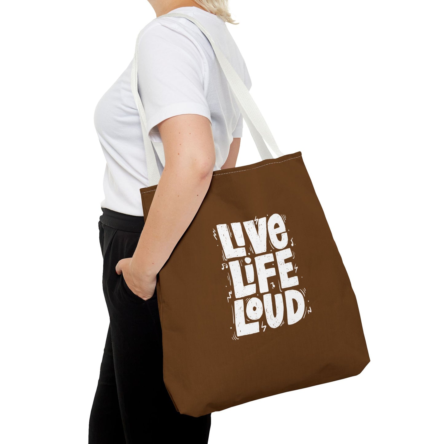 Live Life Loud Tote Bag (AOP)