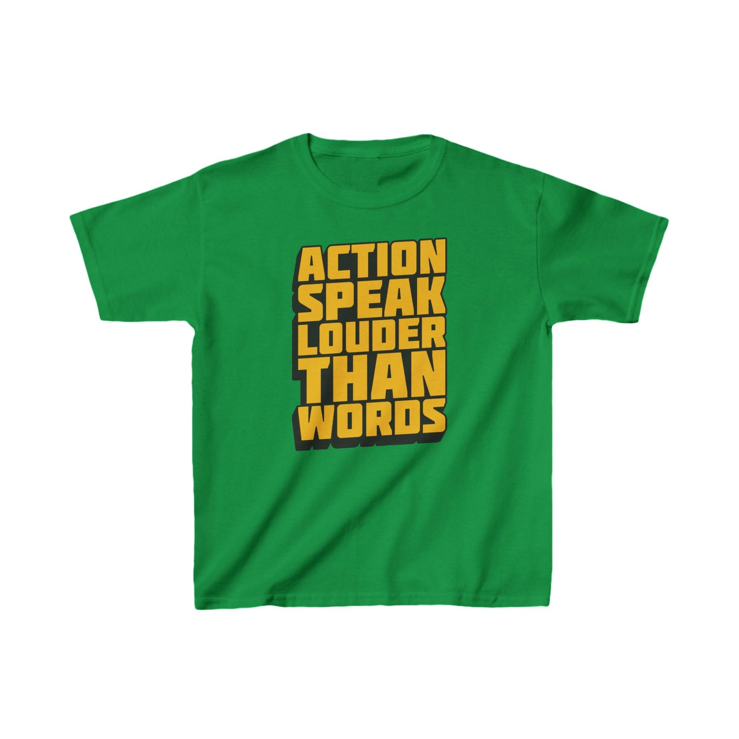 Action Speak Louder Than Words Kids Heavy Cotton™ Tee