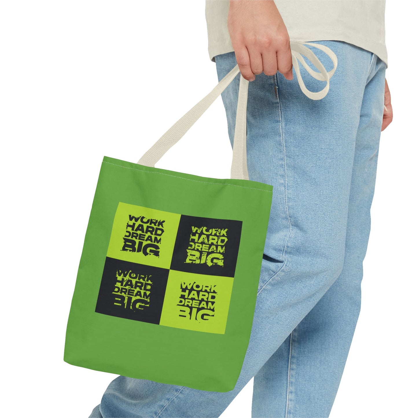 Work Hard Dream Big Tote Bag (AOP)