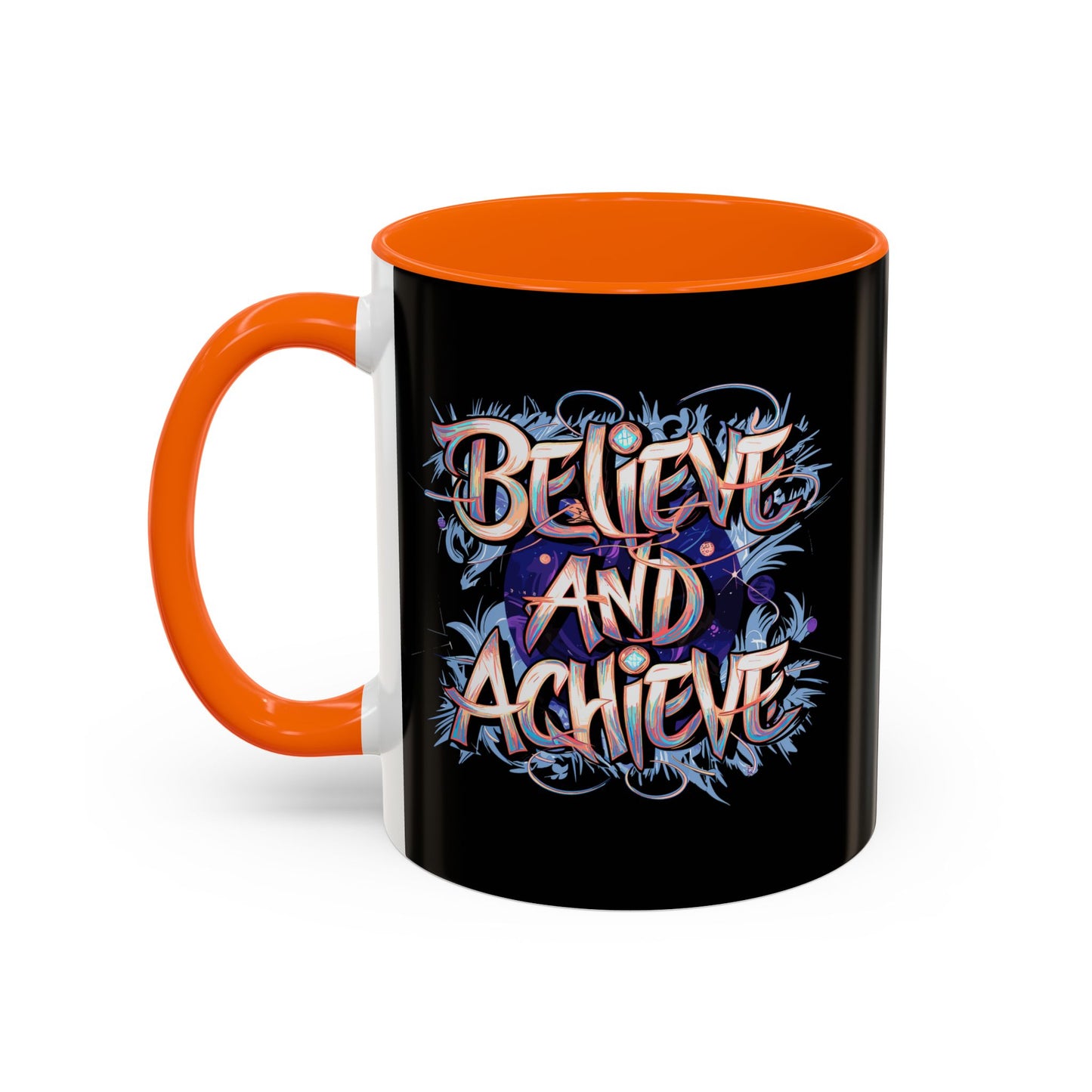 Believe And Achieve Accent Coffee Mug (11, 15oz)