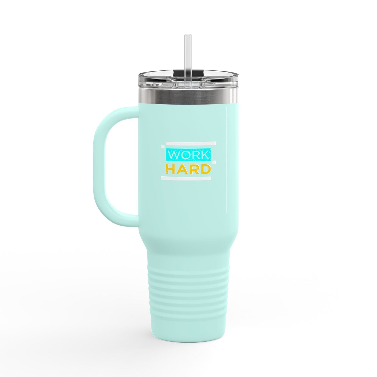 Work Hard Insulated Travel Mug, 40oz