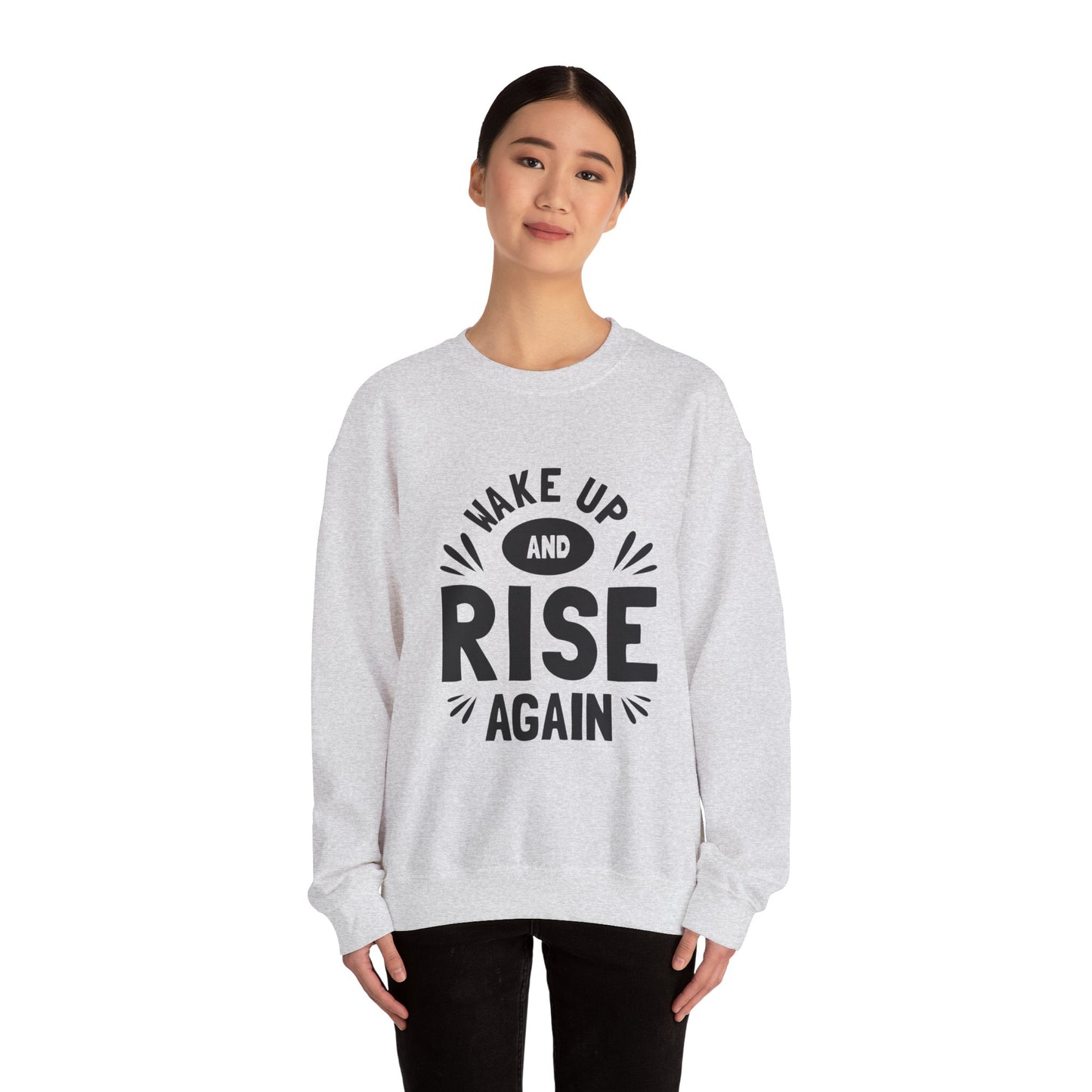 Wake Up And Rise Again Unisex Heavy Blend™ Crewneck Sweatshirt