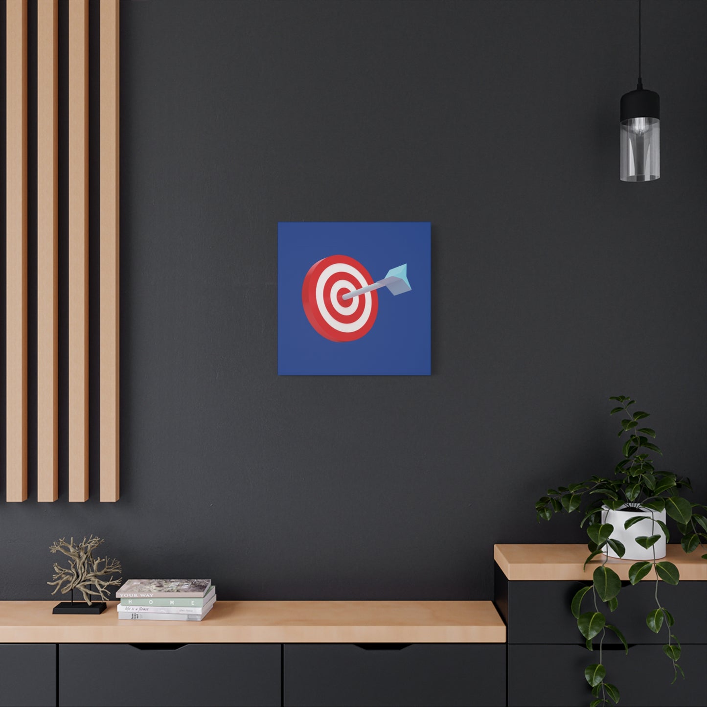 3d Render Arroe Hit The Center Of Target Or Goal Of Success Matte Canvas, Stretched, 1.25"