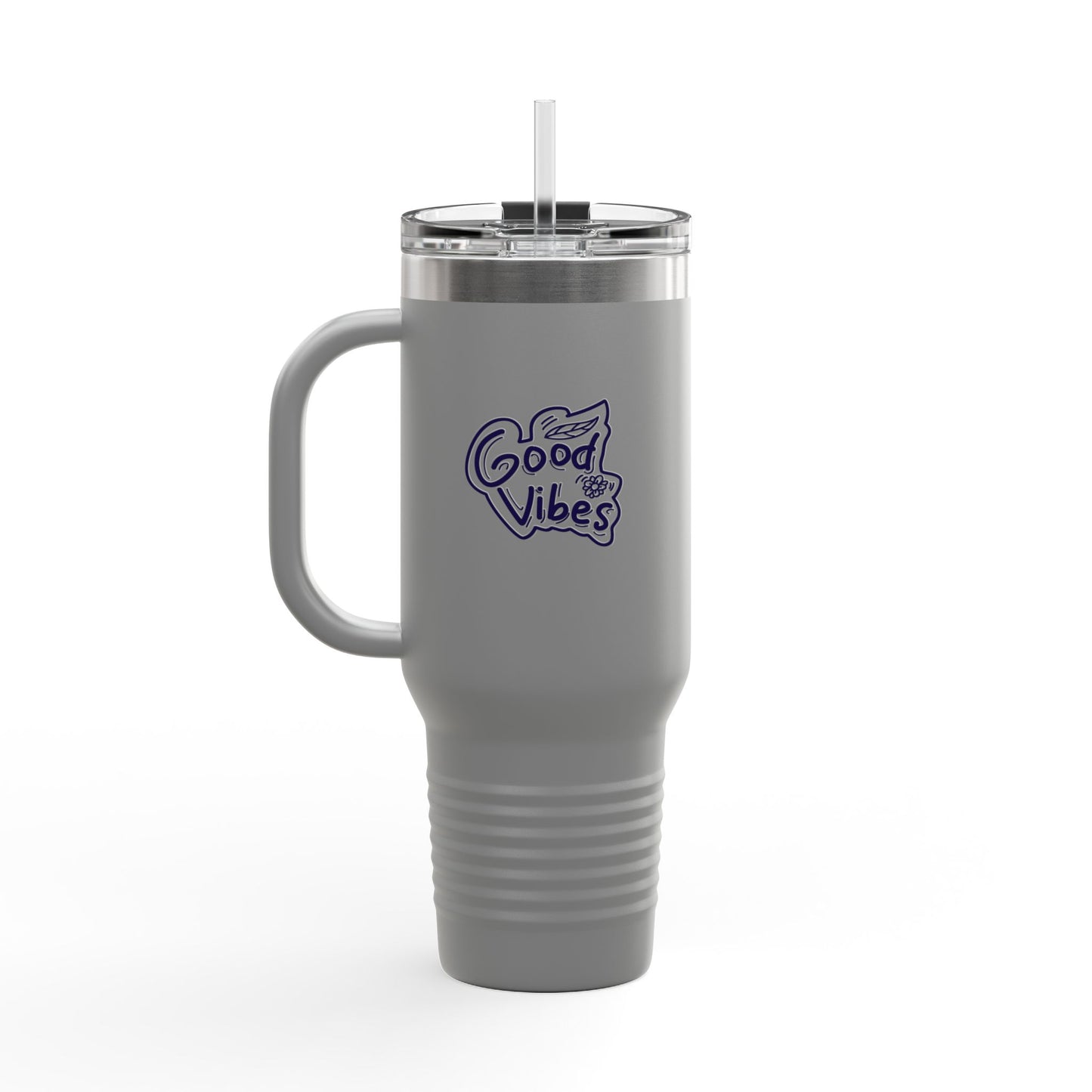 Good Vibes Insulated Travel Mug, 40oz
