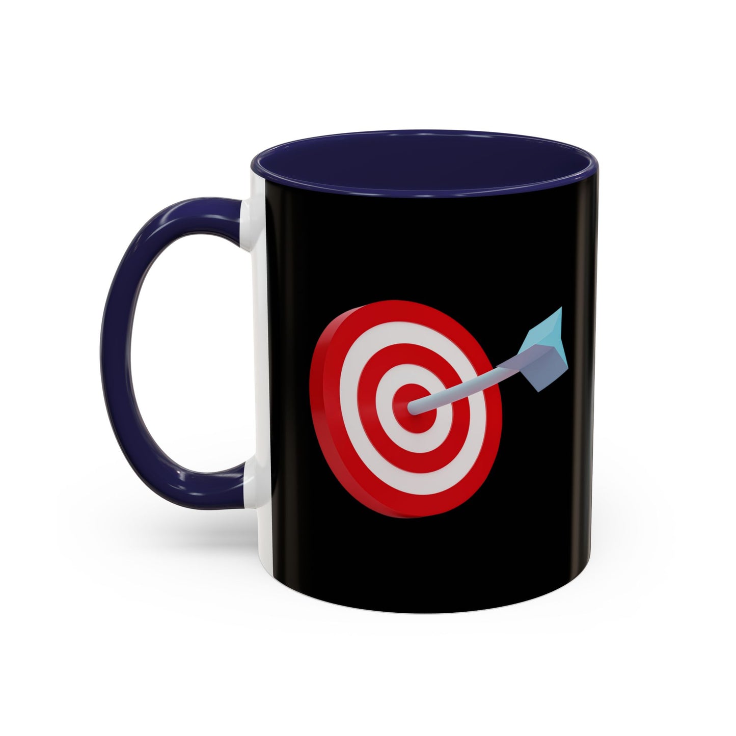 3d Render Arroe Hit The Center Of Target Or Goal Of Success Accent Coffee Mug (11, 15oz)
