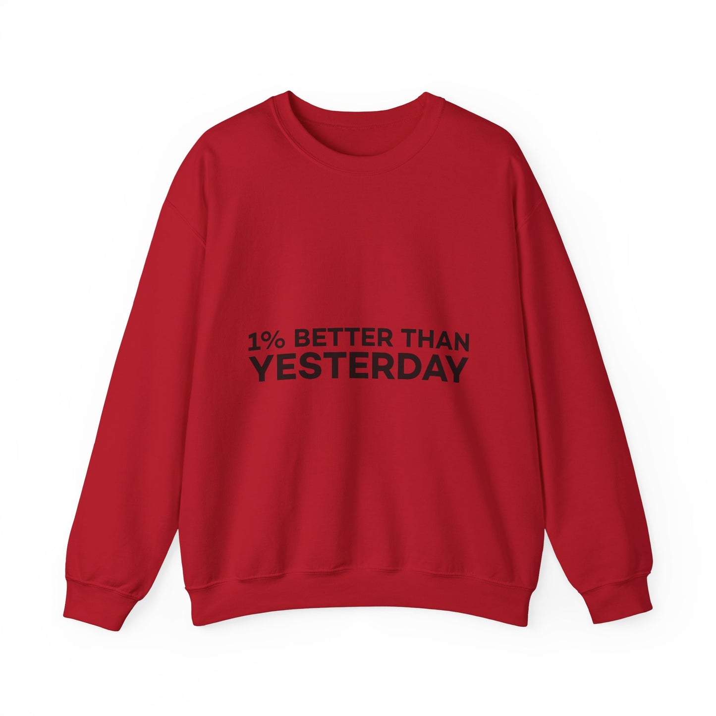 1% Better Than Yesterday Unisex Heavy Blend™ Crewneck Sweatshirt