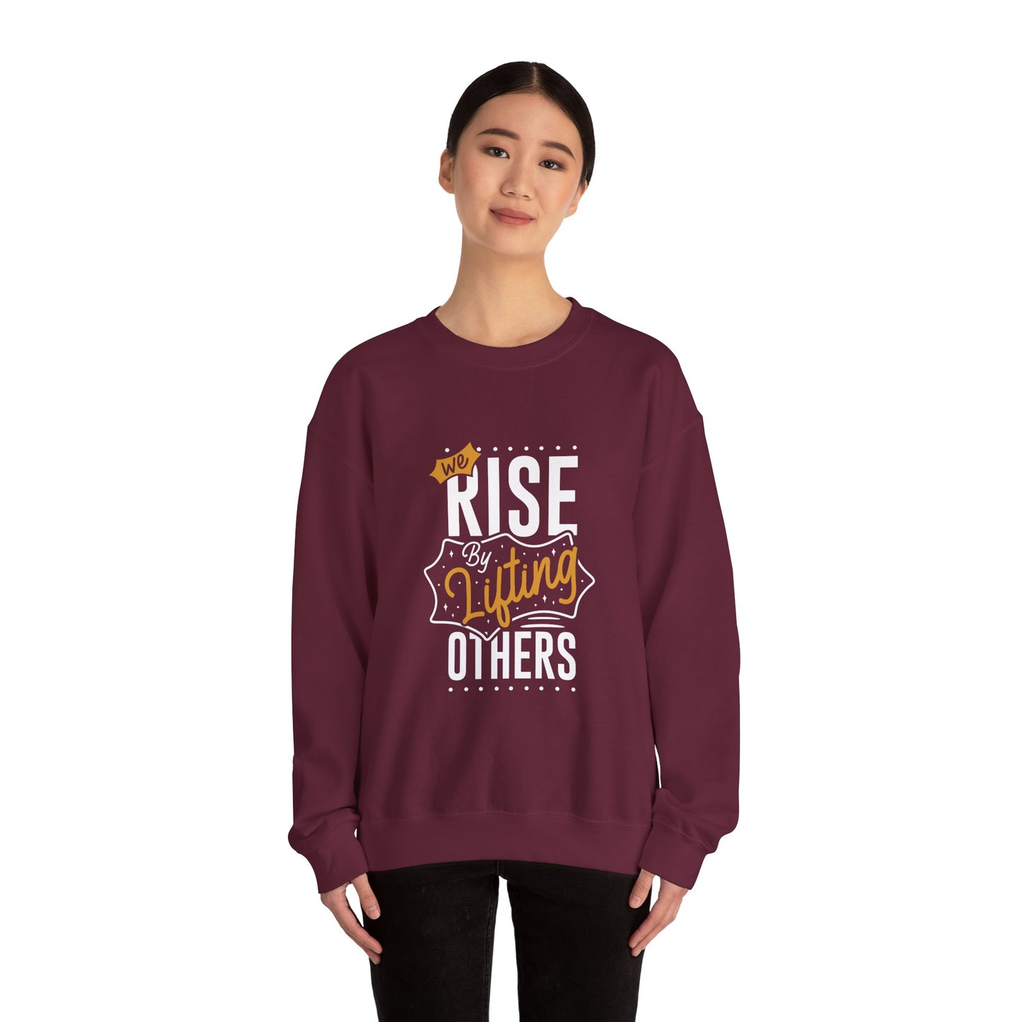 We Rise By Lifting Others Unisex Heavy Blend™ Crewneck Sweatshirt