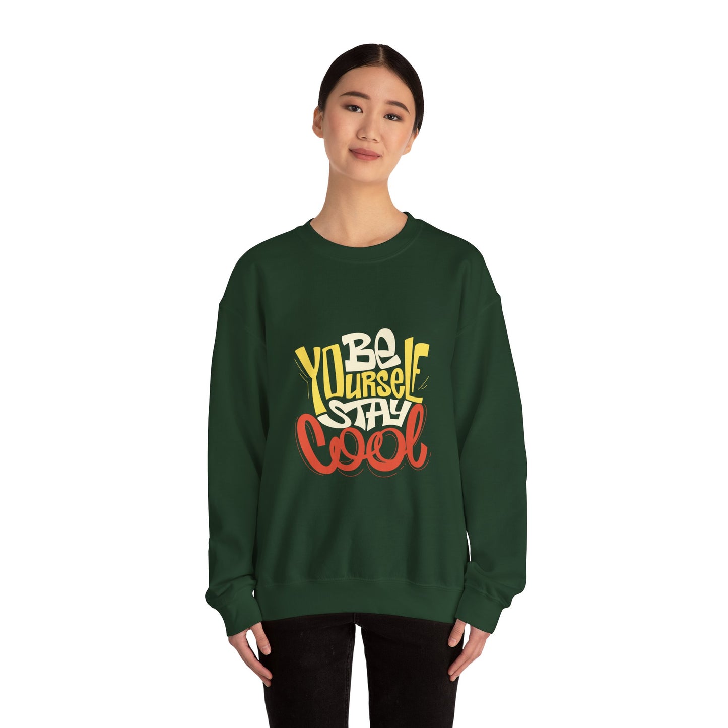 Be Yourself Stay Cool Unisex Heavy Blend™ Crewneck Sweatshirt