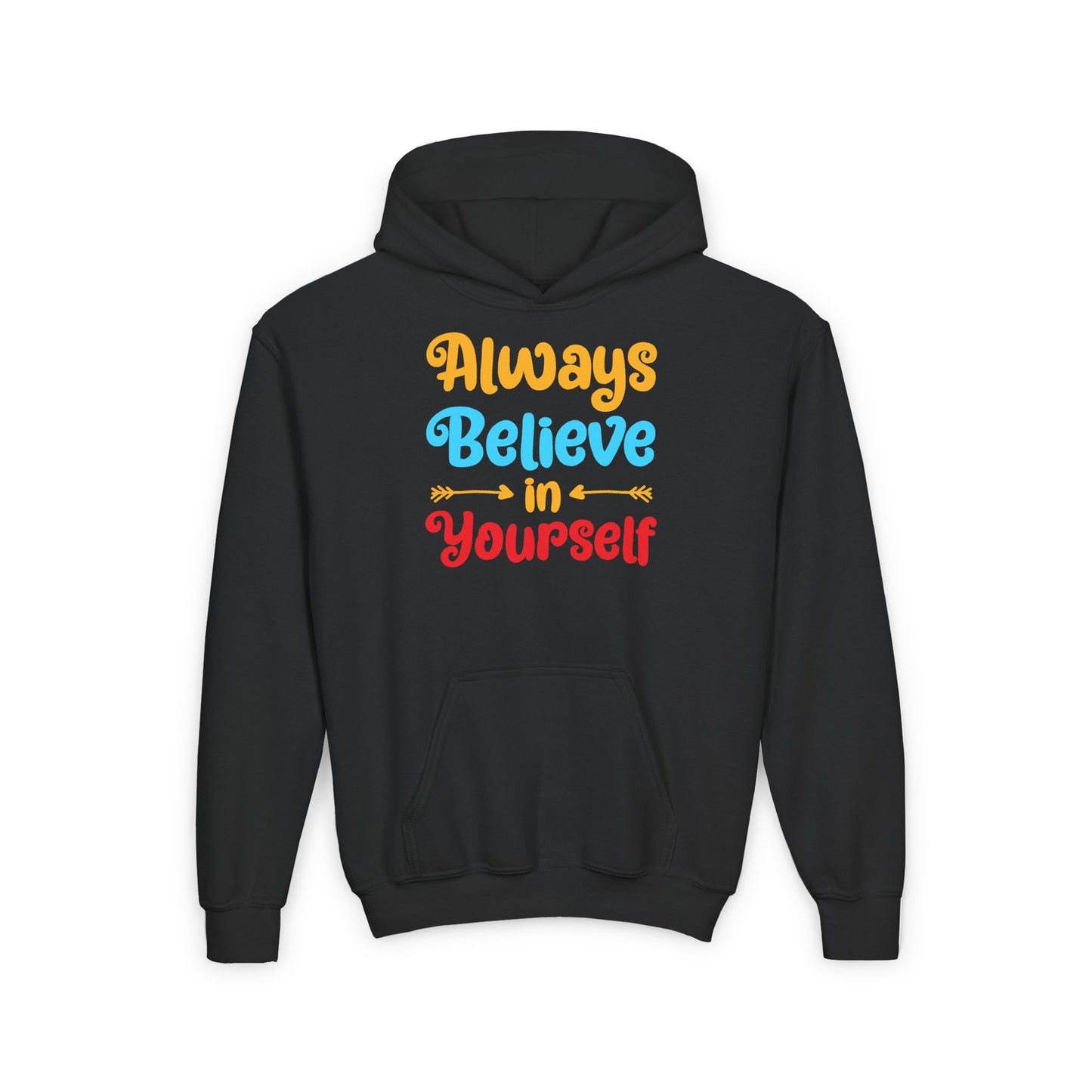 Always Believe In Yourself Youth Heavy Blend Hooded Sweatshirt