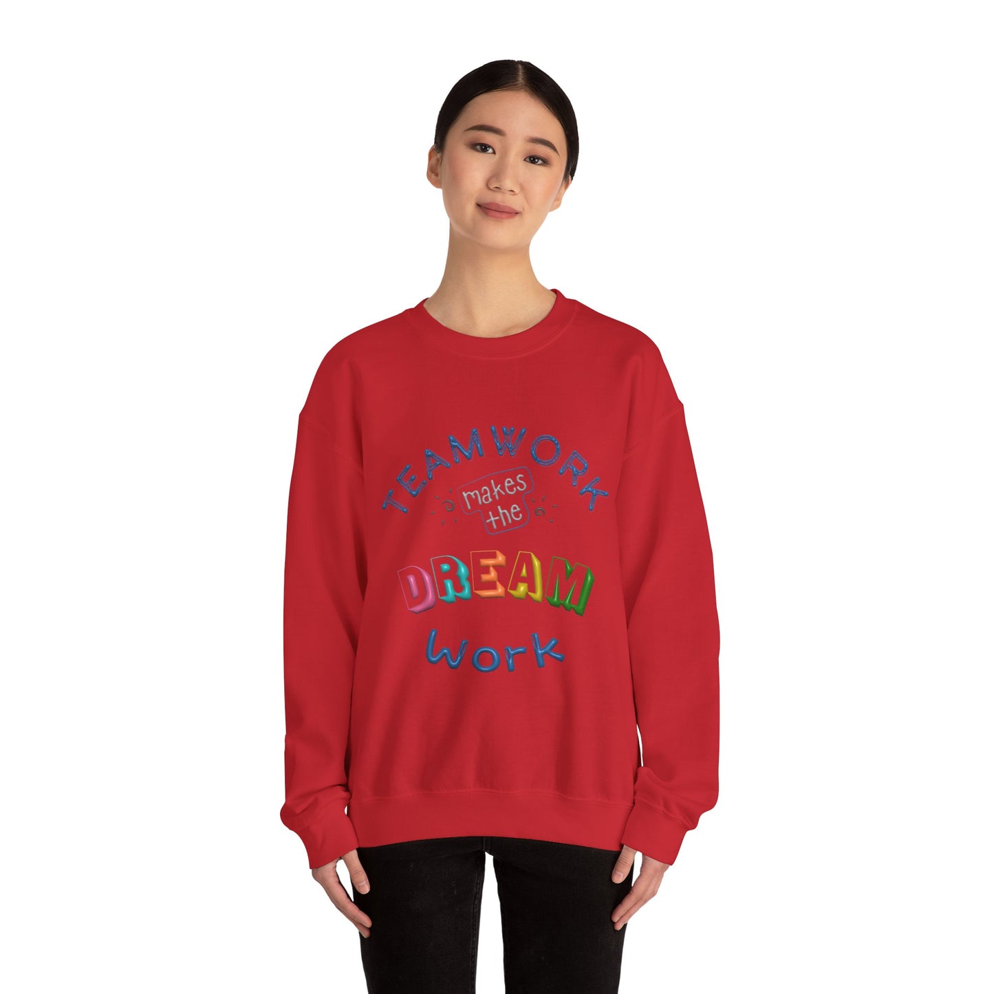 Team Work Makes The Dream Work Unisex Heavy Blend™ Crewneck Sweatshirt