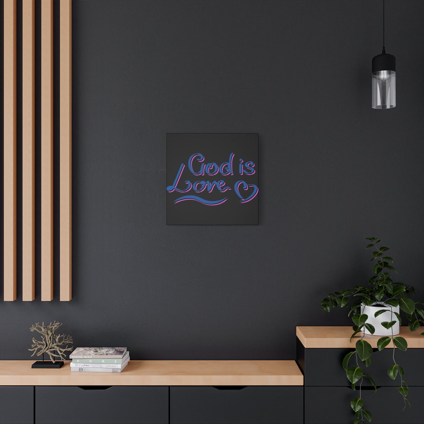 God Is Love Matte Canvas, Stretched, 1.25"