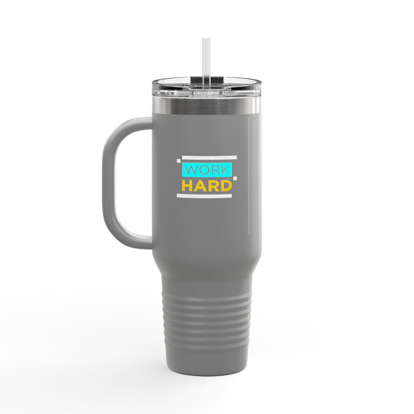 Work Hard Insulated Travel Mug, 40oz