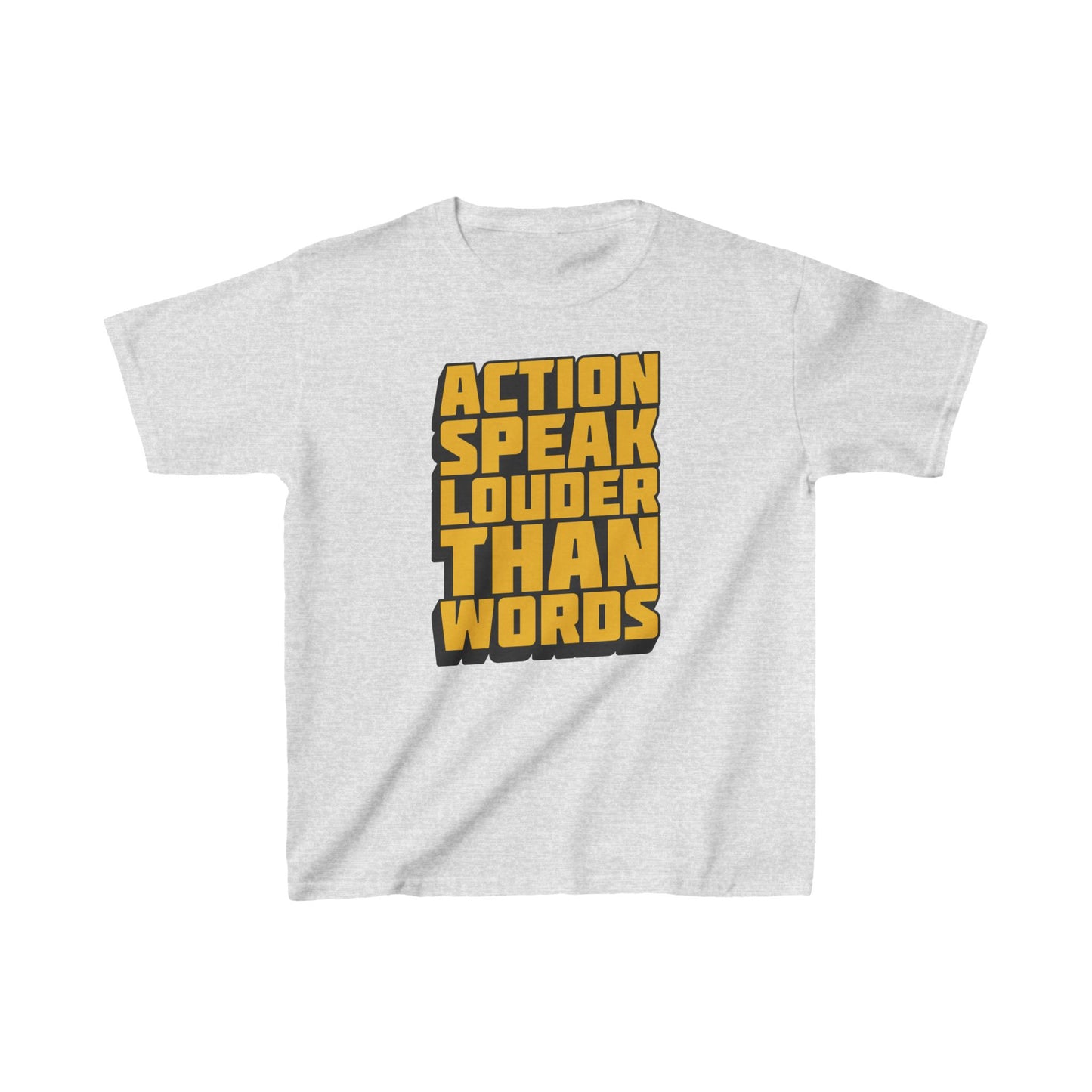 Action Speak Louder Than Words Kids Heavy Cotton™ Tee