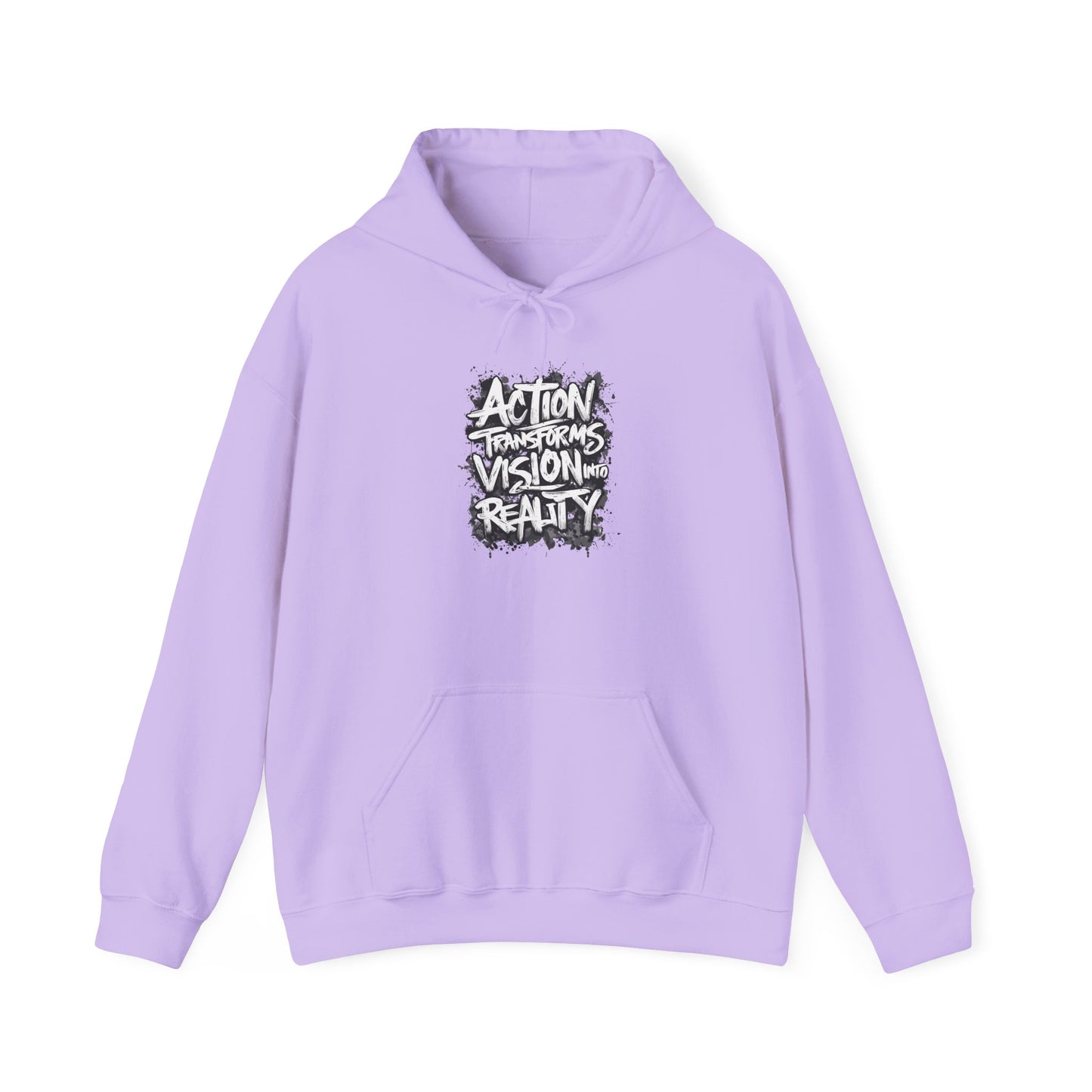 Action Transforms Vision Into Reality Unisex Heavy Blend™ Hooded Sweatshirt