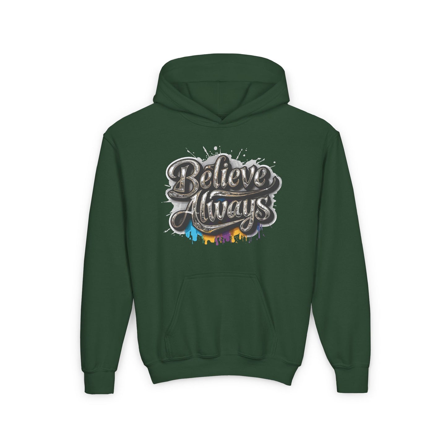 Believe Always Youth Heavy Blend Hooded Sweatshirt