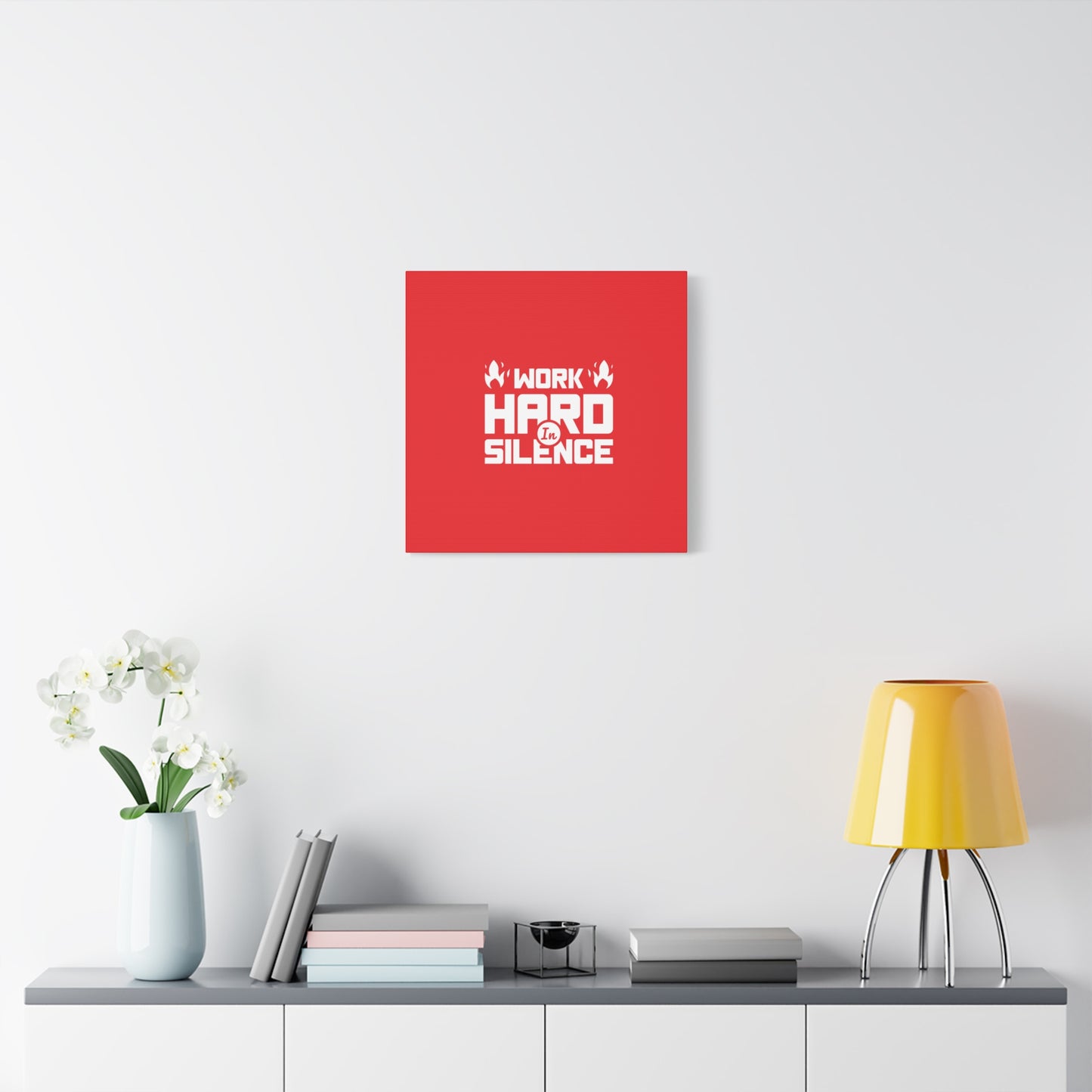 Work Hard In Silence Matte Canvas, Stretched, 1.25"