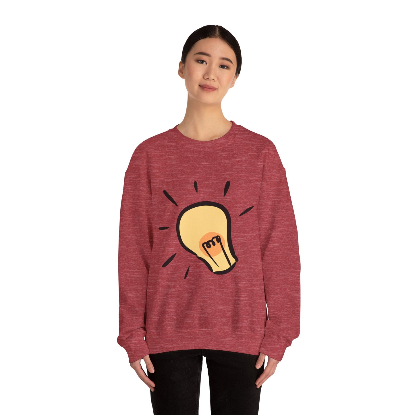 Light Bulb Unisex Heavy Blend™ Crewneck Sweatshirt