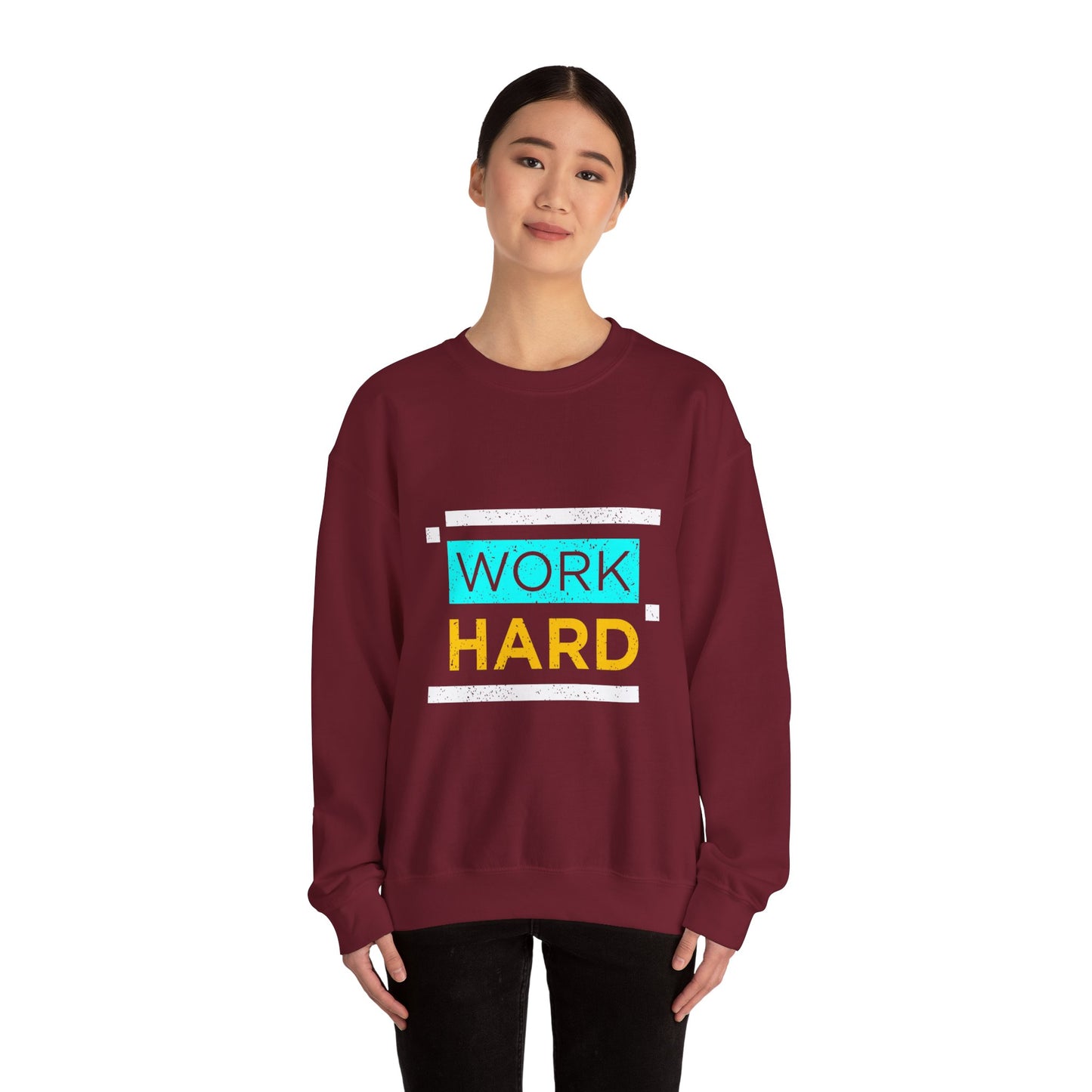 Work Hard Unisex Heavy Blend™ Crewneck Sweatshirt