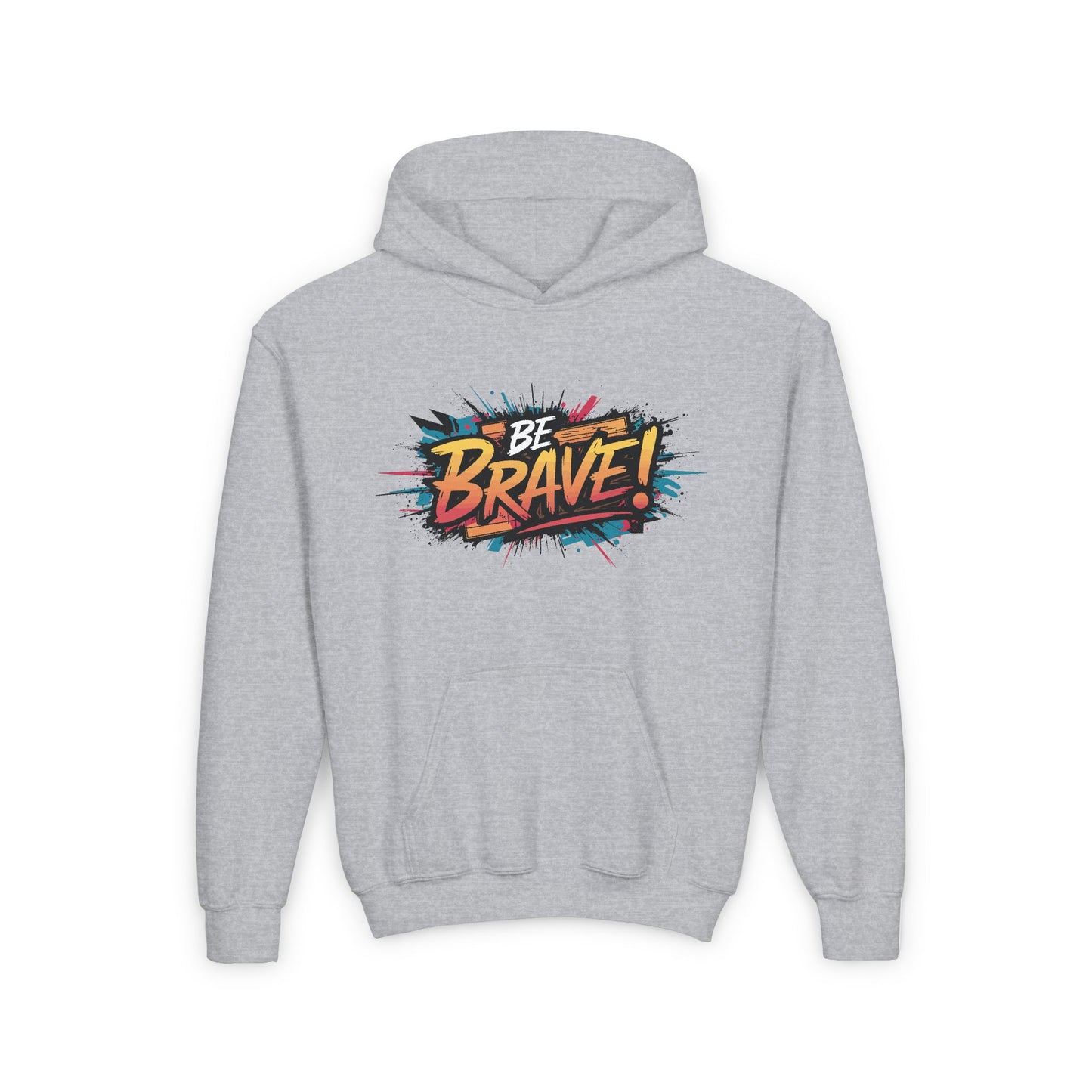 Be Brave! Youth Heavy Blend Hooded Sweatshirt