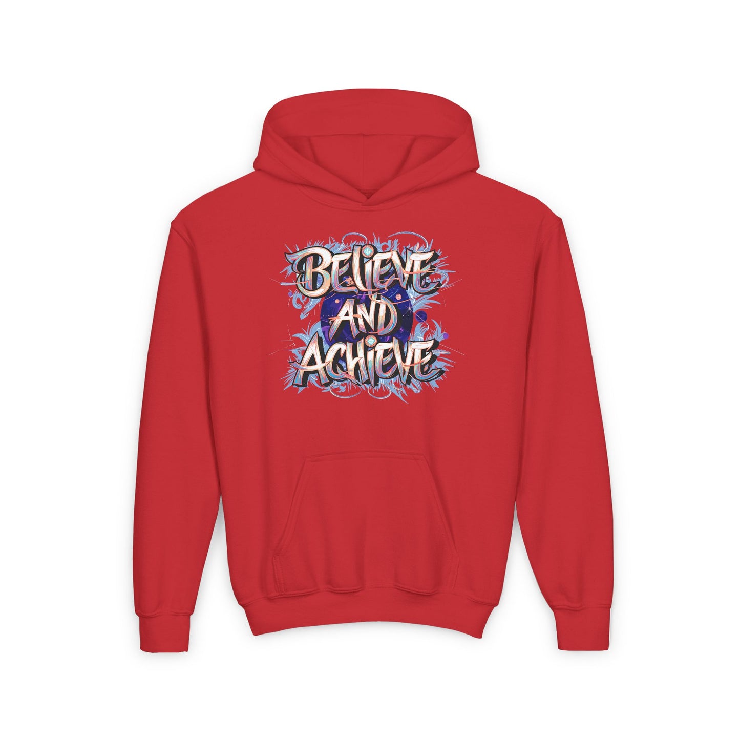 Believe And Achieve Youth Heavy Blend Hooded Sweatshirt