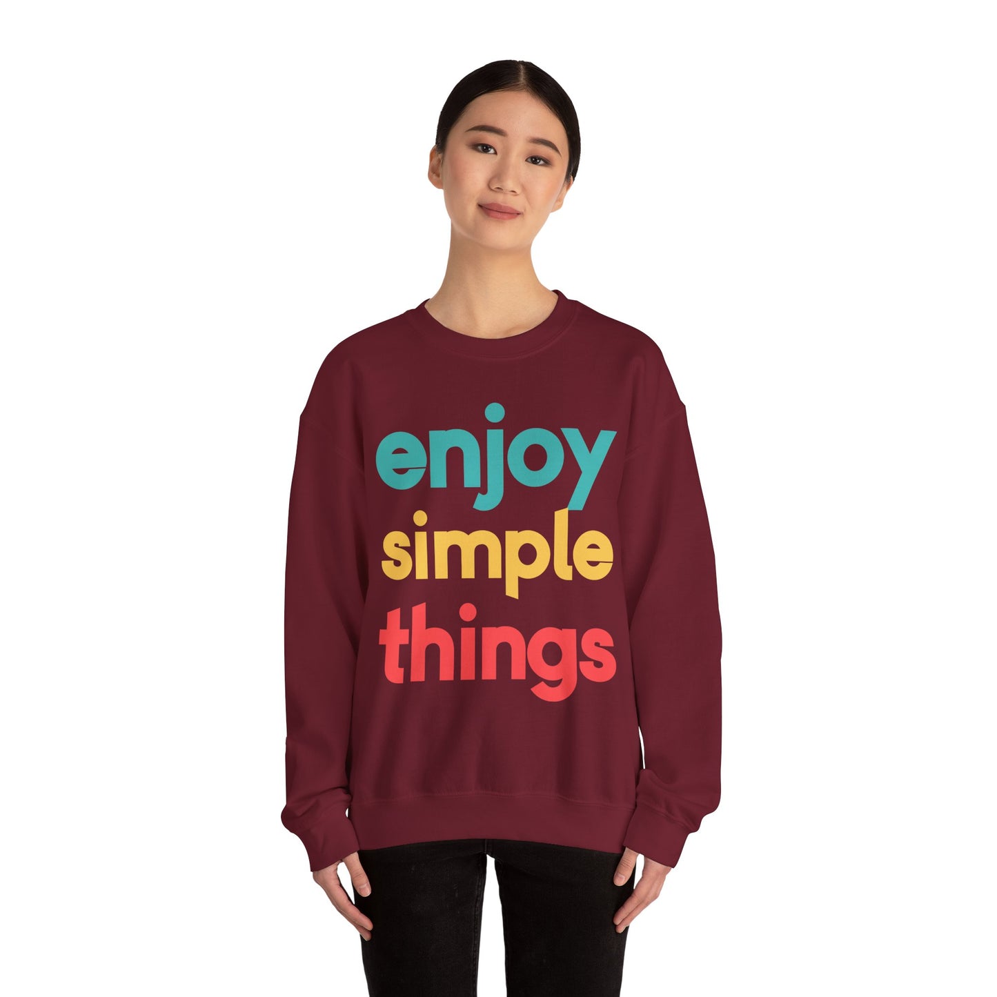 Enjoy Simple Things Unisex Heavy Blend™ Crewneck Sweatshirt