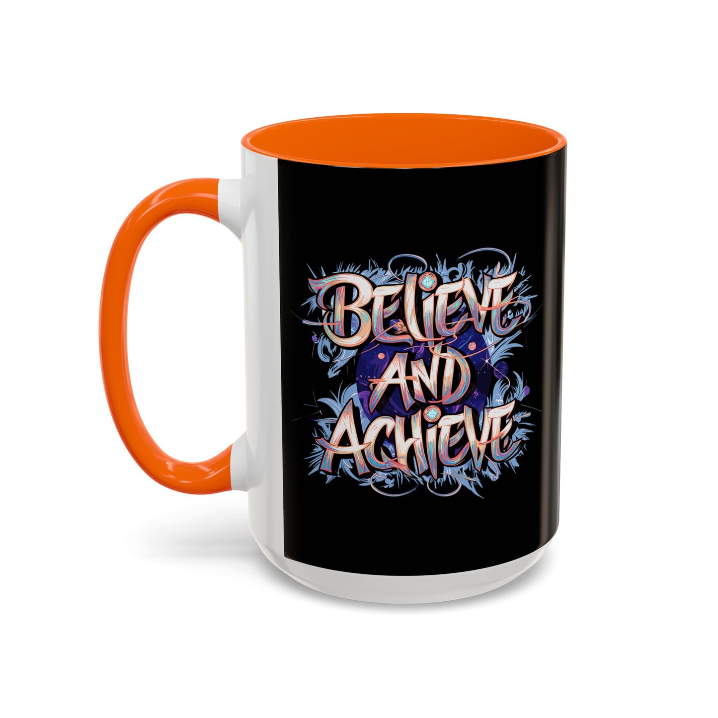Believe And Achieve Accent Coffee Mug (11, 15oz)
