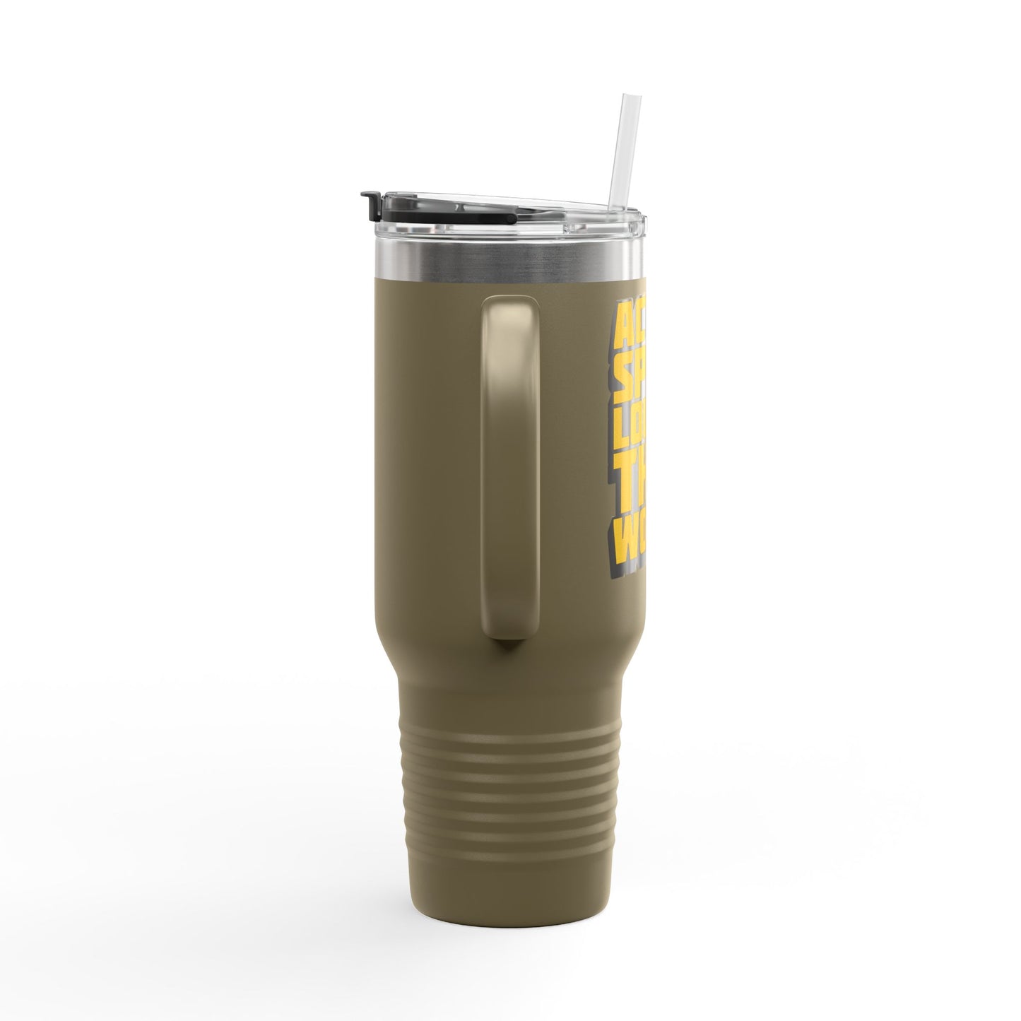 Action Speak Louder Than Words Insulated Travel Mug, 40oz