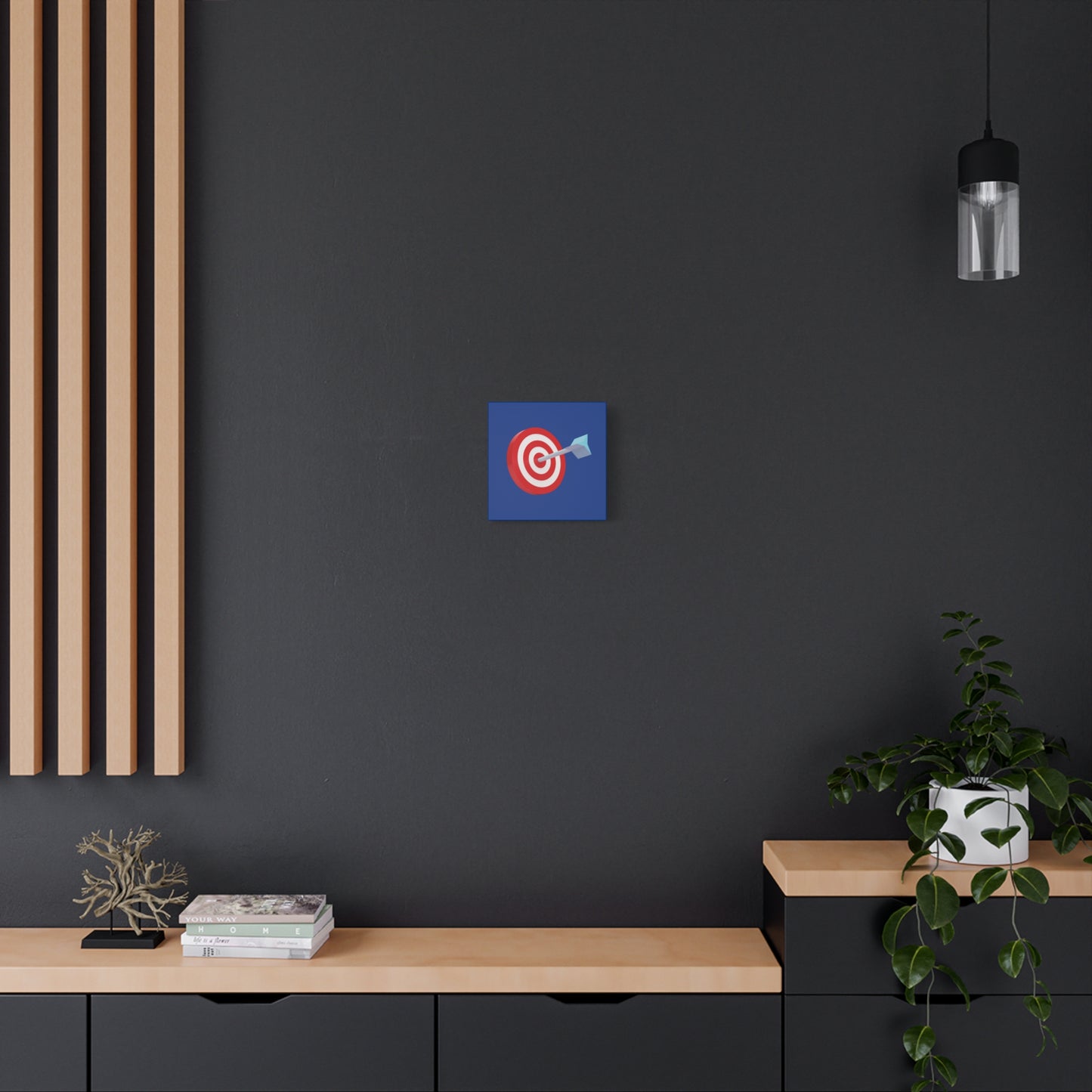 3d Render Arroe Hit The Center Of Target Or Goal Of Success Matte Canvas, Stretched, 1.25"
