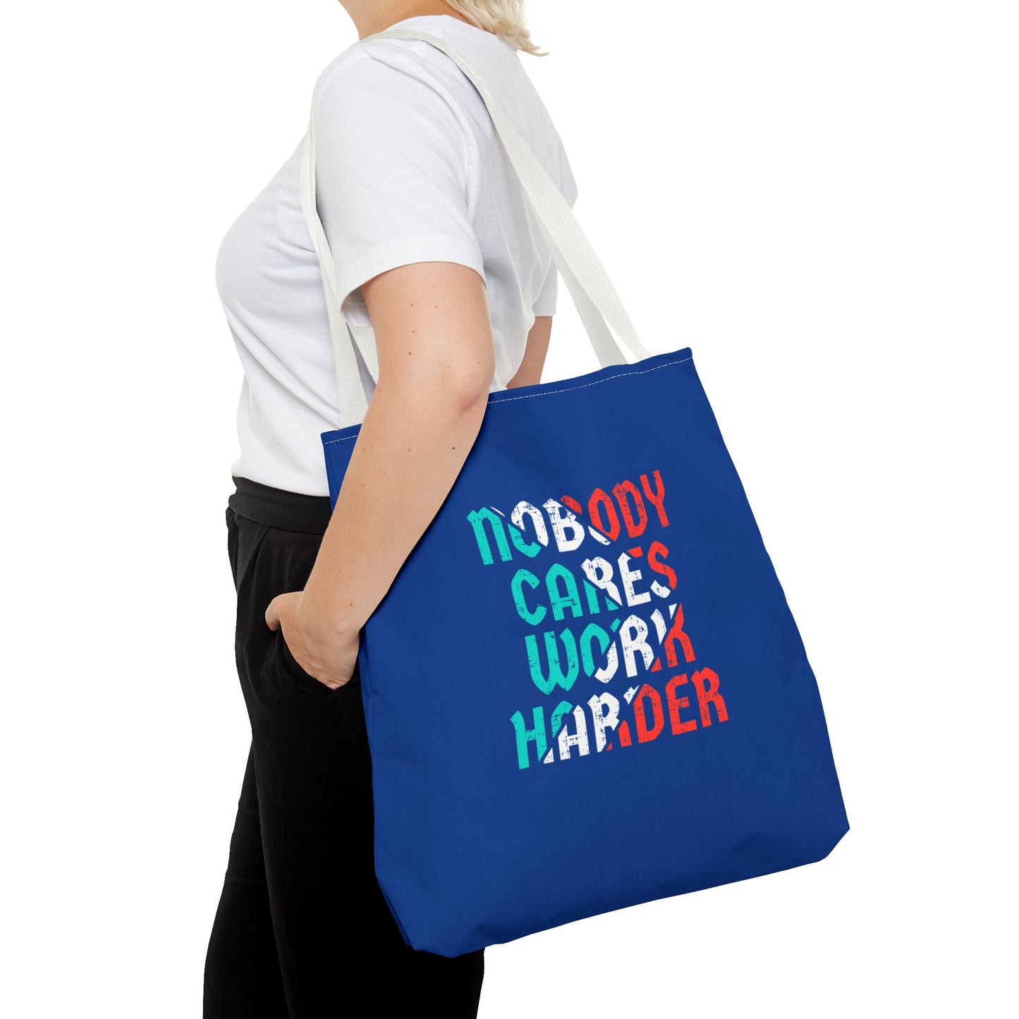 Nobody Cares Work Harder Tote Bag (AOP)