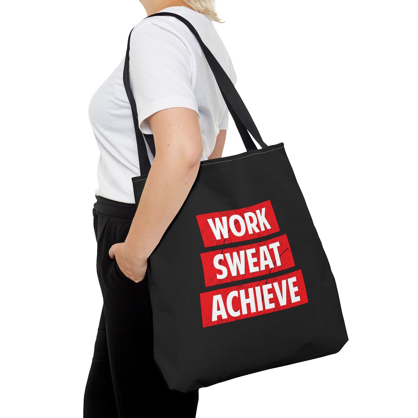 Work Sweat Achieve Tote Bag (AOP)