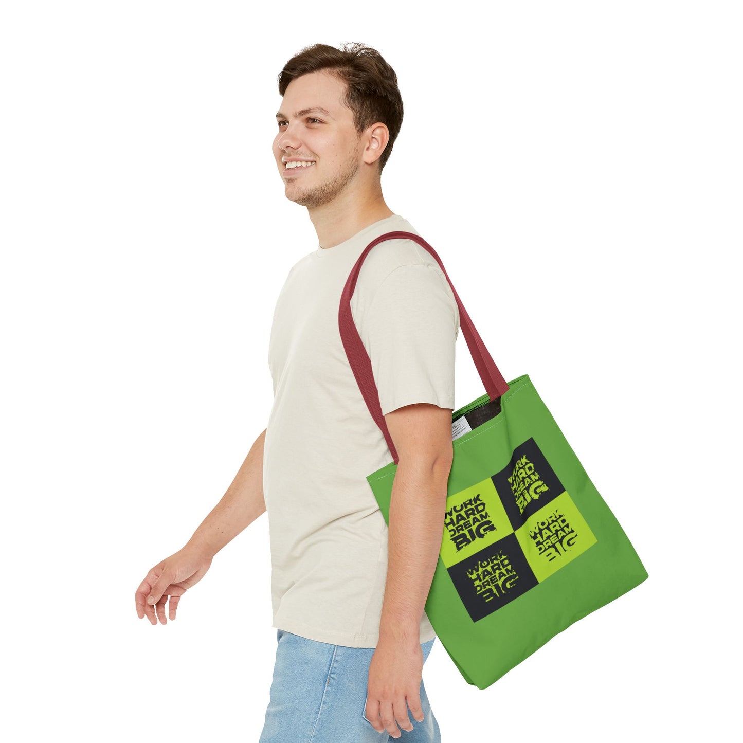 Work Hard Dream Big Tote Bag (AOP)