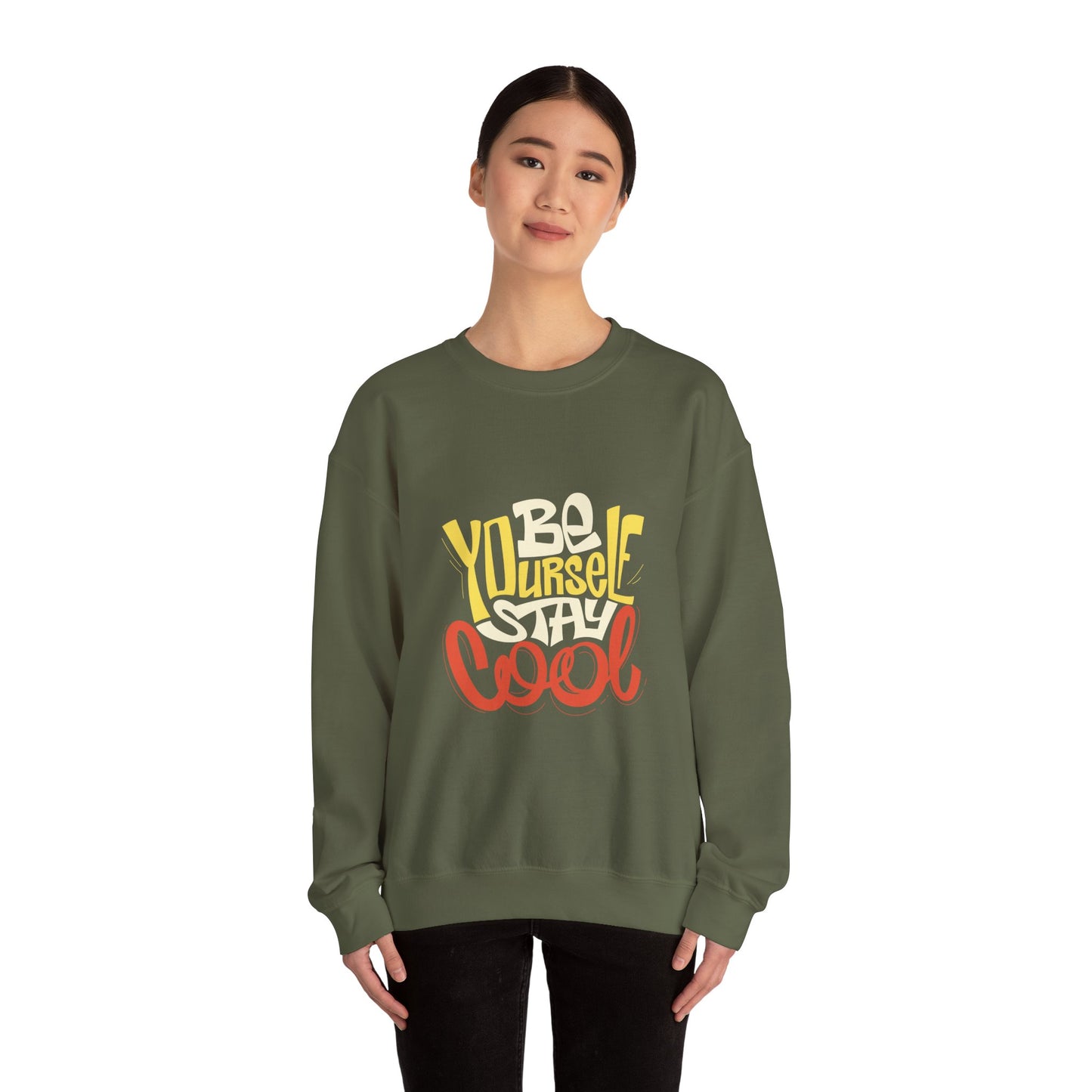Be Yourself Stay Cool Unisex Heavy Blend™ Crewneck Sweatshirt